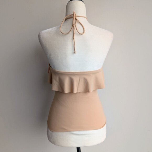 NWT Aritzia Wilfred Salsa halter ruffle top - Picture 3 of 5